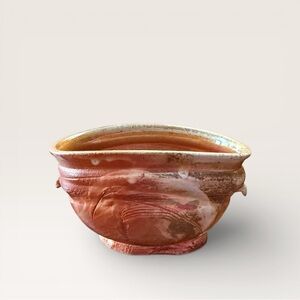 Handcrafted Ceramic Art Bowl in Earthy Tones